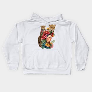 Frida and Leopards Kids Hoodie